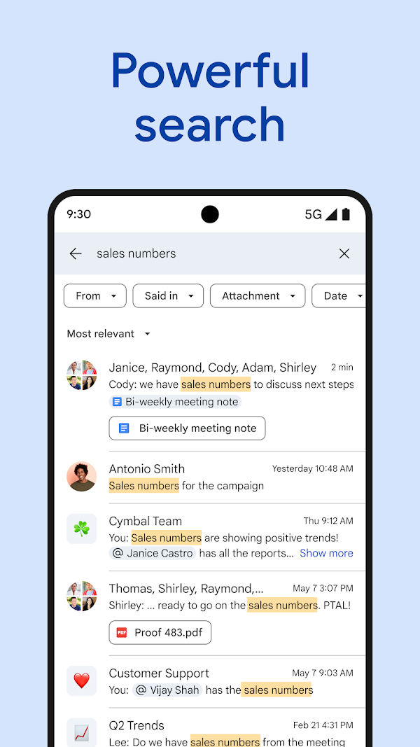 Google Chat Screenshots 4