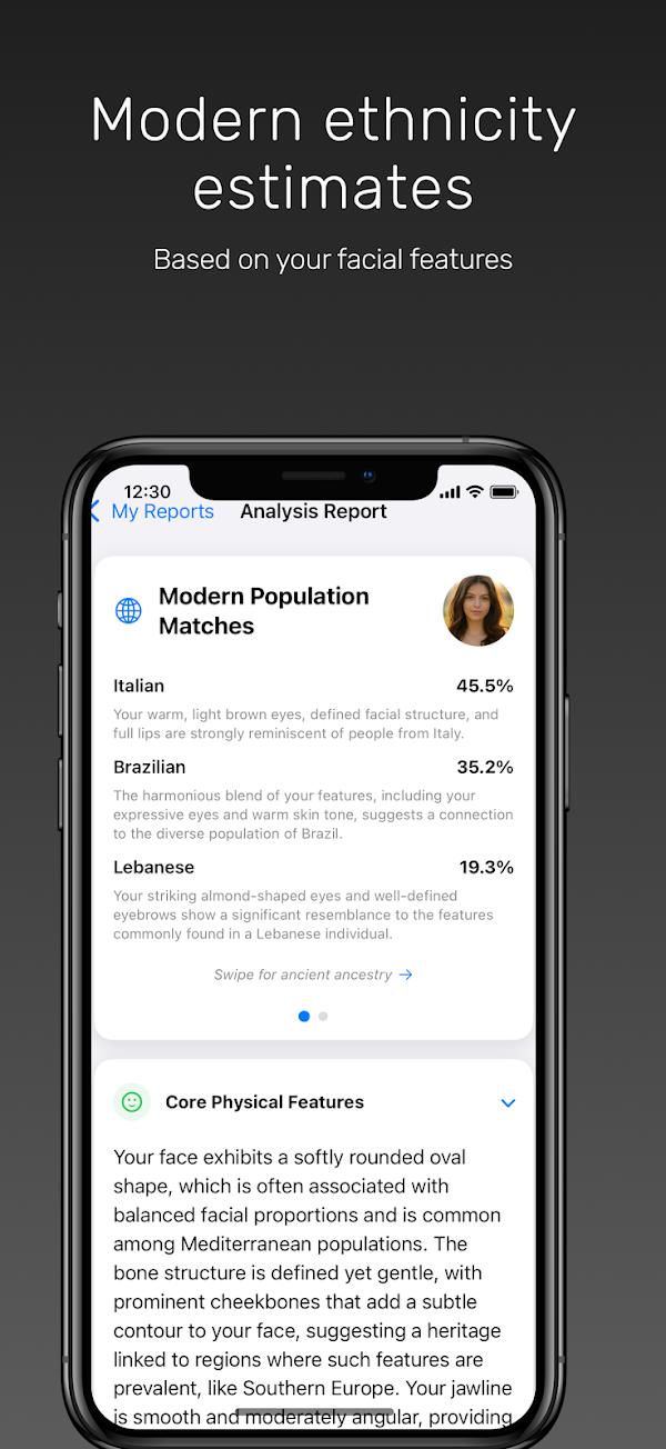 Face DNA: AI Ethnicity Test Capturas de pantalla 1