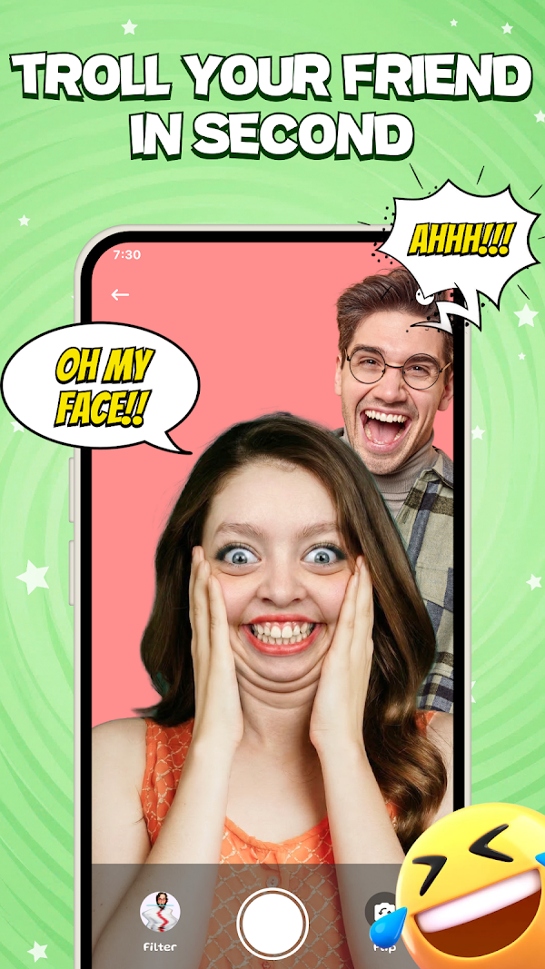 Fazee - Funny Face Filter スクリーンショット 5