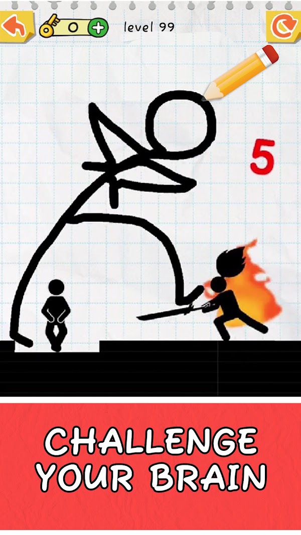 Draw 2 Save: Stickman Puzzle स्क्रीनशॉट 5