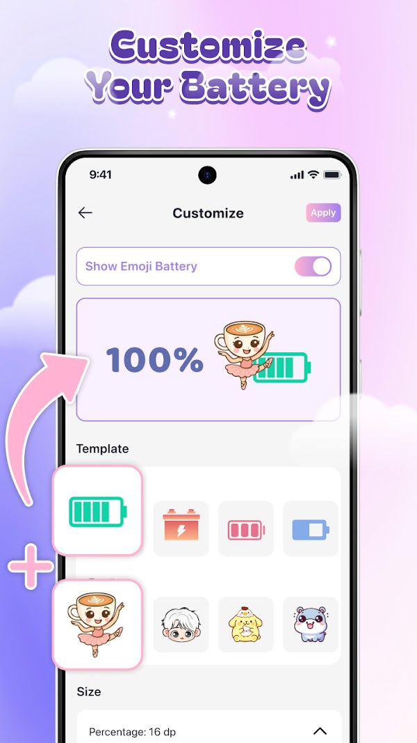 DIY Battery: 3D Charge & Emoji Screenshots 5