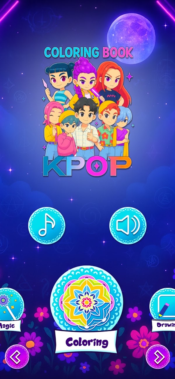 Kpop Demon Hunter ColoringBook Capturas de pantalla 1