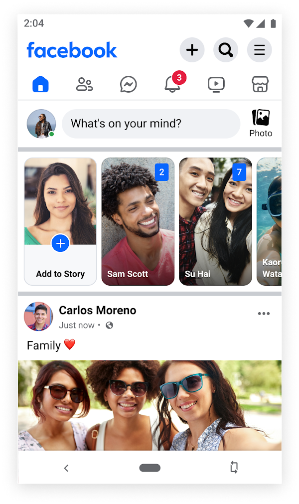 Facebook Lite Скриншоты 1