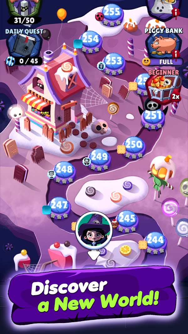 Witch Match Puzzle: Halloween Screenshots 6