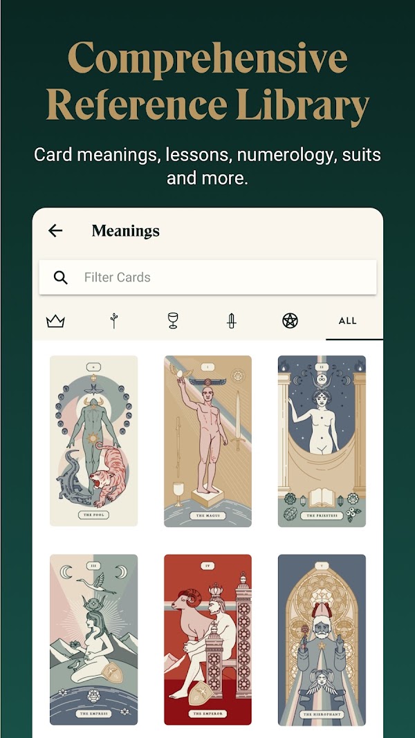 Labyrinthos Tarot Cards Capturas de pantalla 6