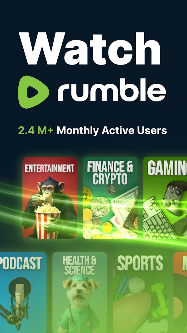 Rumble: Stream & Watch Videos स्क्रीनशॉट 1