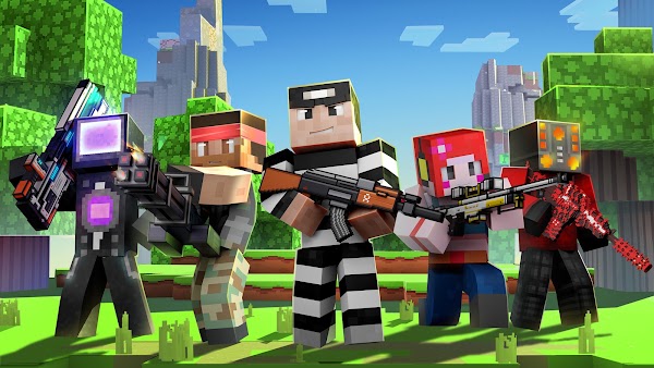 Cops N Robbers:Pixel Craft Gun لقطات الشاشة 1