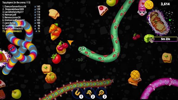 Червячная Зона .io Онлайн Игра Скриншоты 1