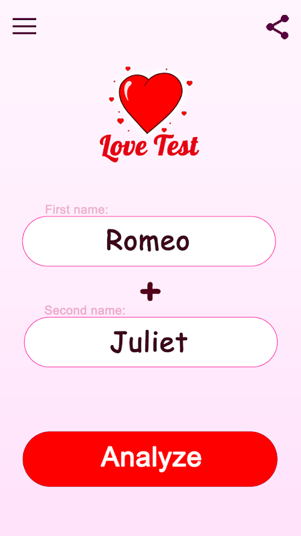 Love Test - Compatibility Test スクリーンショット 1