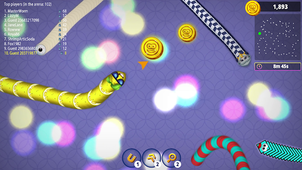 Червячная Зона .io Онлайн Игра Скриншоты 6