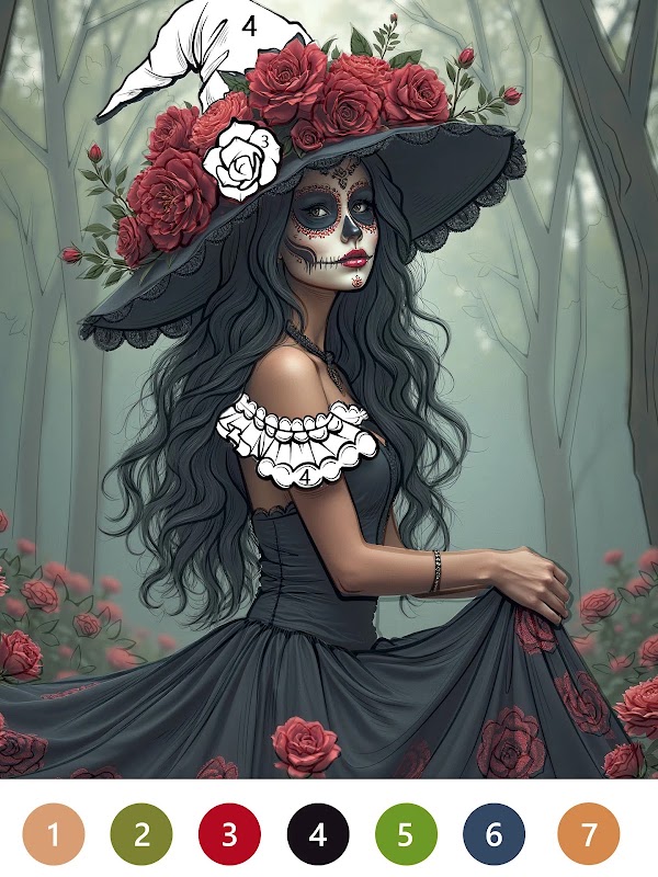 Macabre Color Paint By Number Capturas de pantalla 10