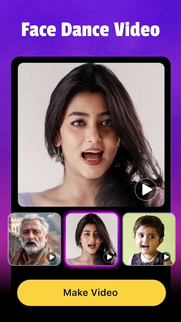 Mivo: Face Swap Video Maker स्क्रीनशॉट 1