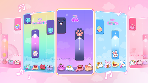 Cat Tiles: Cute Piano Game Capturas de pantalla 1
