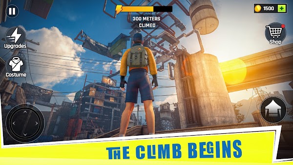 Going Up Rooftop - Parkour 3D スクリーンショット 1