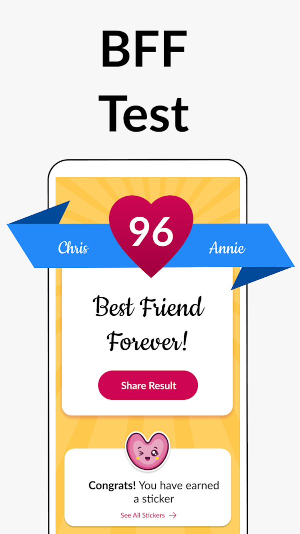 BFF Test: Quiz Your Friends स्क्रीनशॉट 1