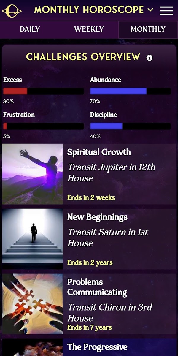 AstroMatrix Birth Horoscopes لقطات الشاشة 1