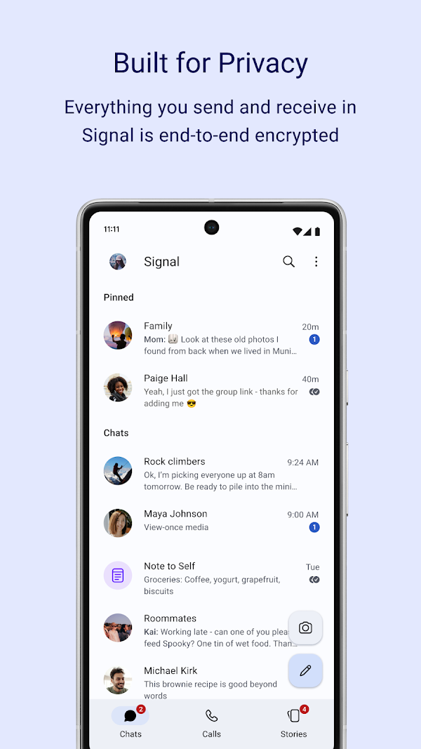 Signal – Sicherer Messenger Screenshots 1