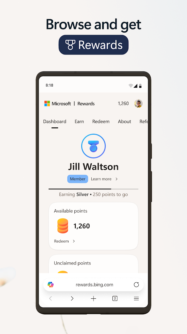 Microsoft Edge لقطات الشاشة 6