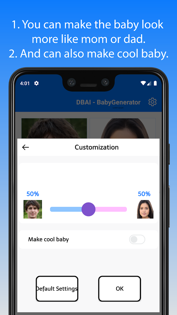 BabyGenerator - توقع وجه الطفل لقطات الشاشة 5