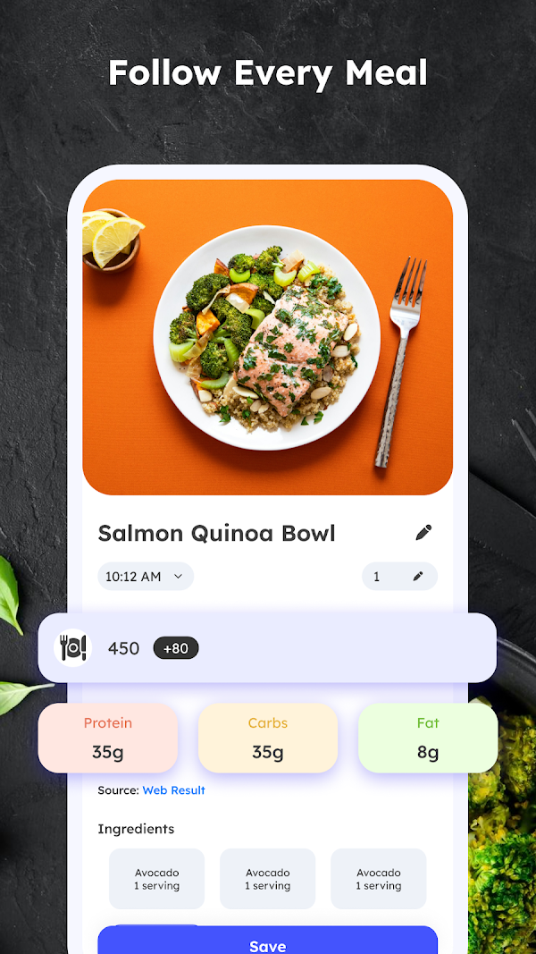 Calorie Control & Diet Tracker Capturas de tela 3