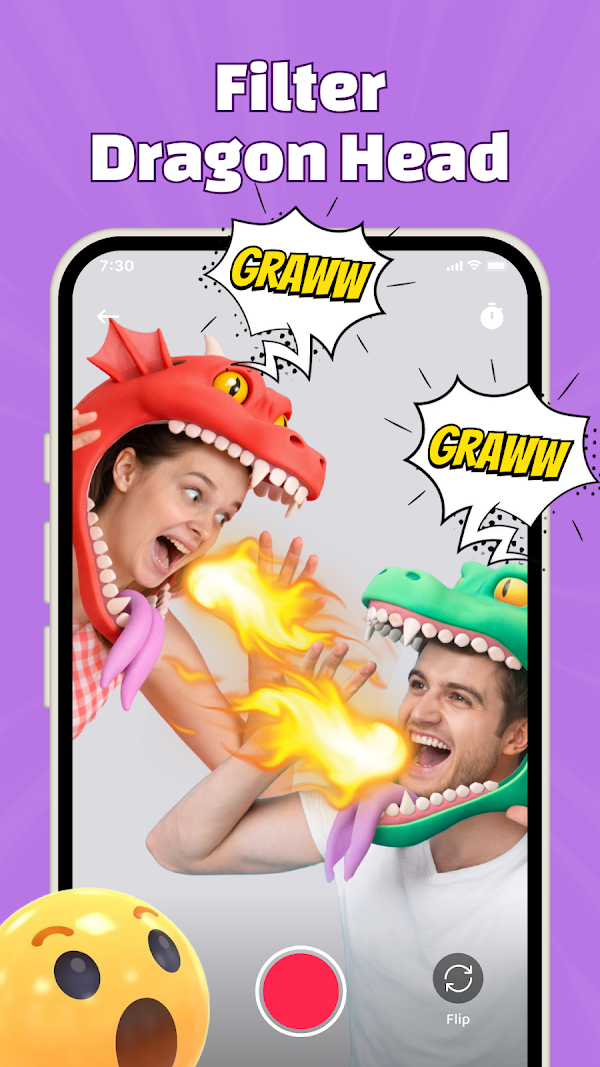 FunVid: Funny Face Filters لقطات الشاشة 1