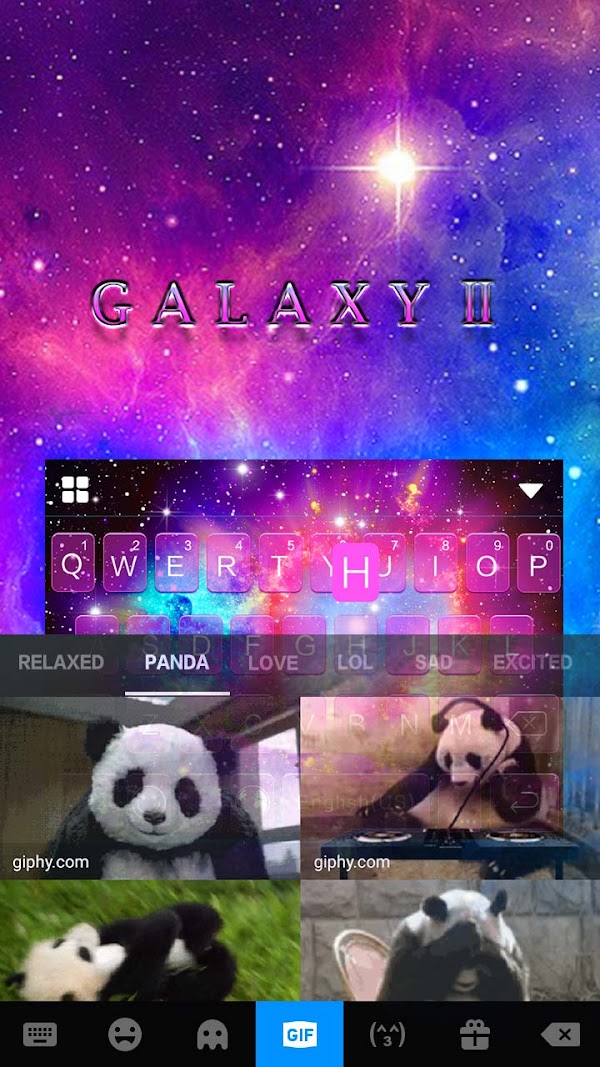 Galaxy Starry Keyboard Backgro Screenshots 4