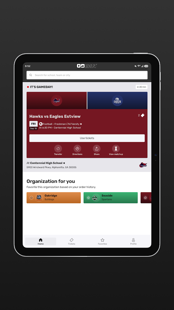 GoFan: Buy Tickets to Events Screenshots 7