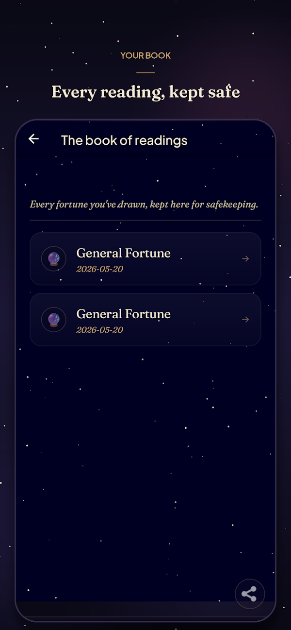 Fingerprint Tarot: Fortune App لقطات الشاشة 4