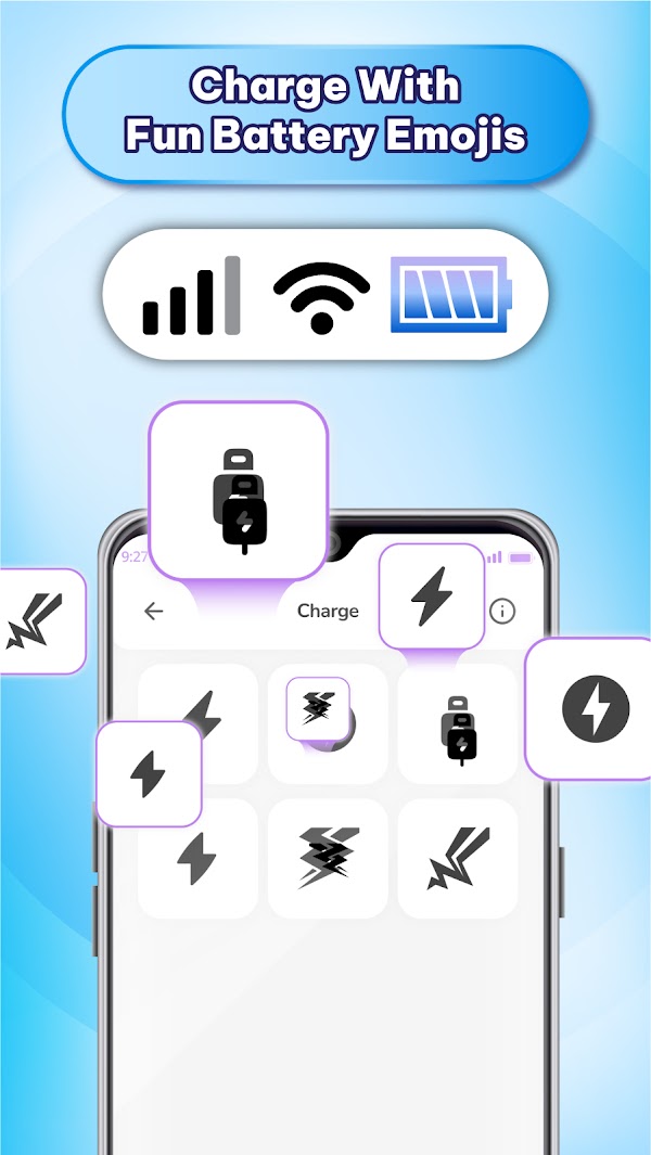 Emoji Battery Widget Скриншоты 3