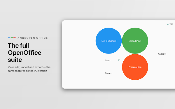 AndrOpen Office لقطات الشاشة 10