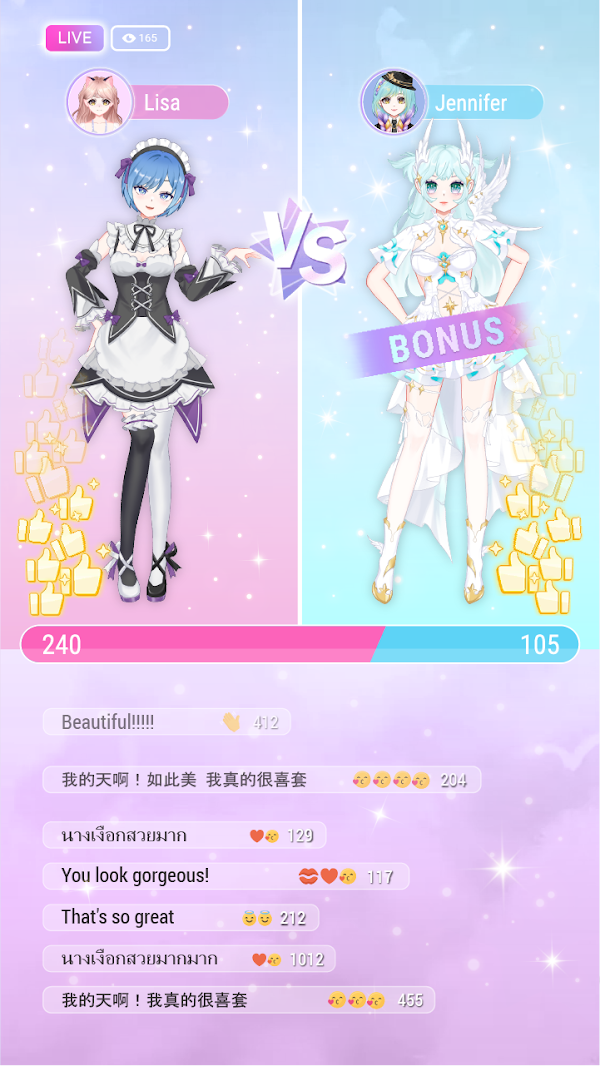 Magic Fashion: Doll Dressup स्क्रीनशॉट 6