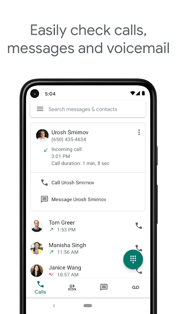Google Voice Screenshots 1