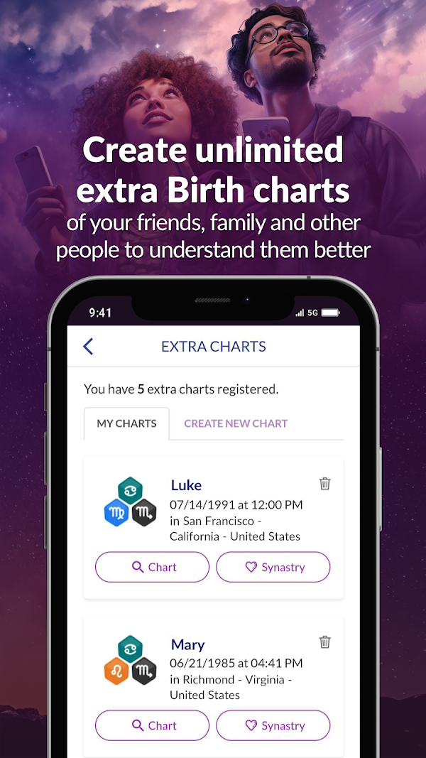 Astrolink: Birth Chart स्क्रीनशॉट 6