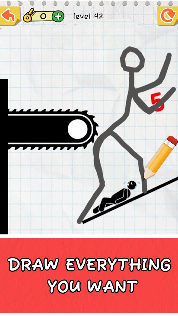 Draw 2 Save: Stickman Puzzle स्क्रीनशॉट 3