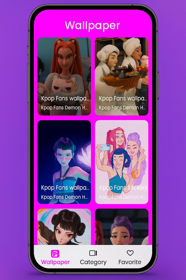 Kpop Fans Demon Hunter Wallpap Capturas de tela 2