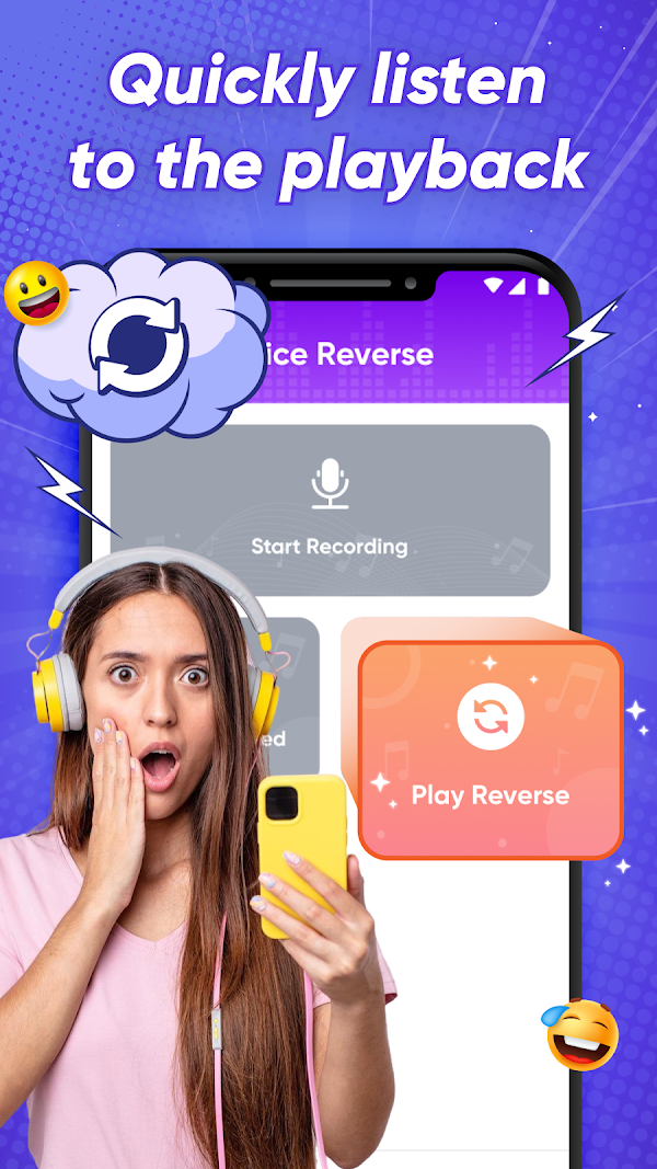 Funny Reverse Audio - Singing لقطات الشاشة 3