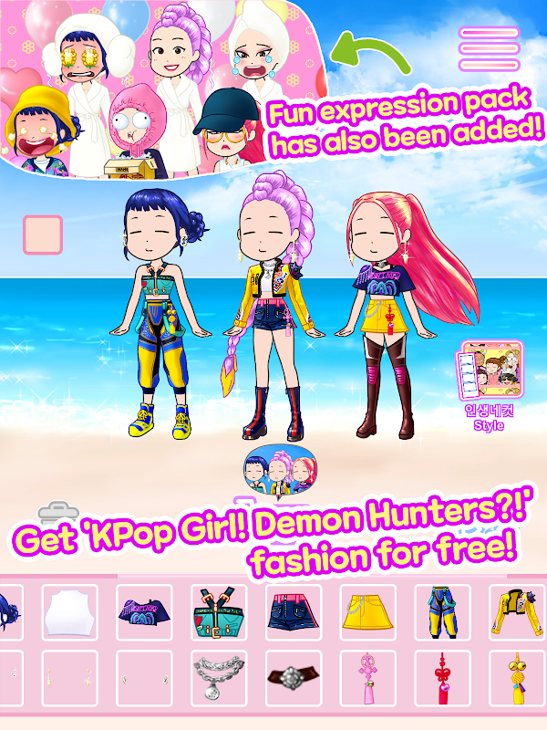 K-Pop Girls Fashion Dress Up स्क्रीनशॉट 4