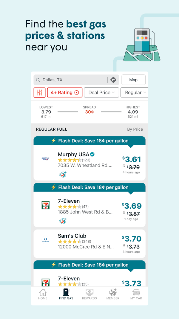 GasBuddy: Find & Pay for Gas Скриншоты 5