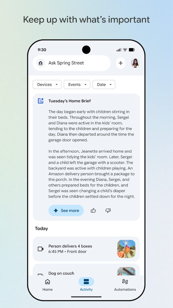 Google Home स्क्रीनशॉट 2