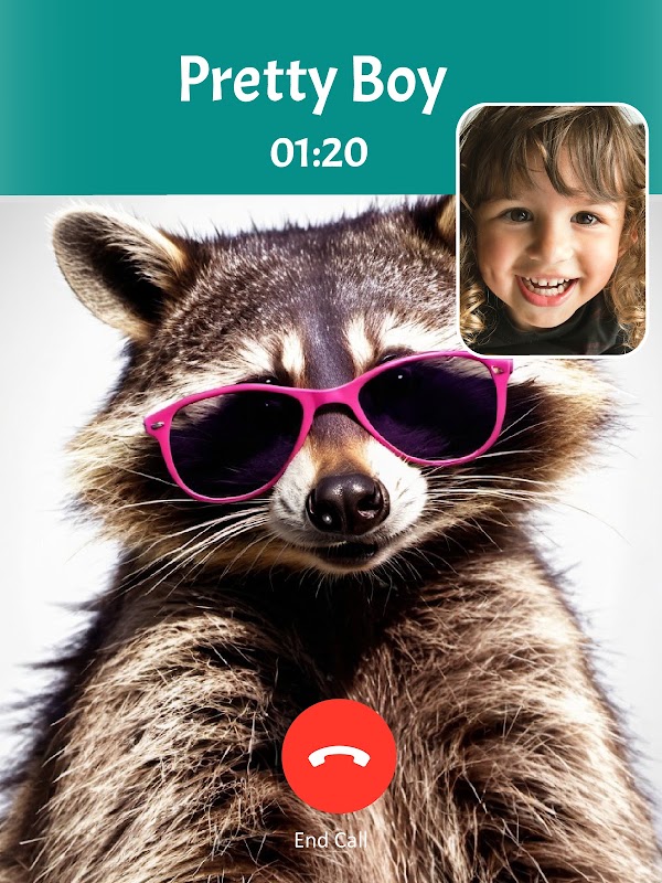 Raccoon Prank Call & Chat Capturas de tela 10