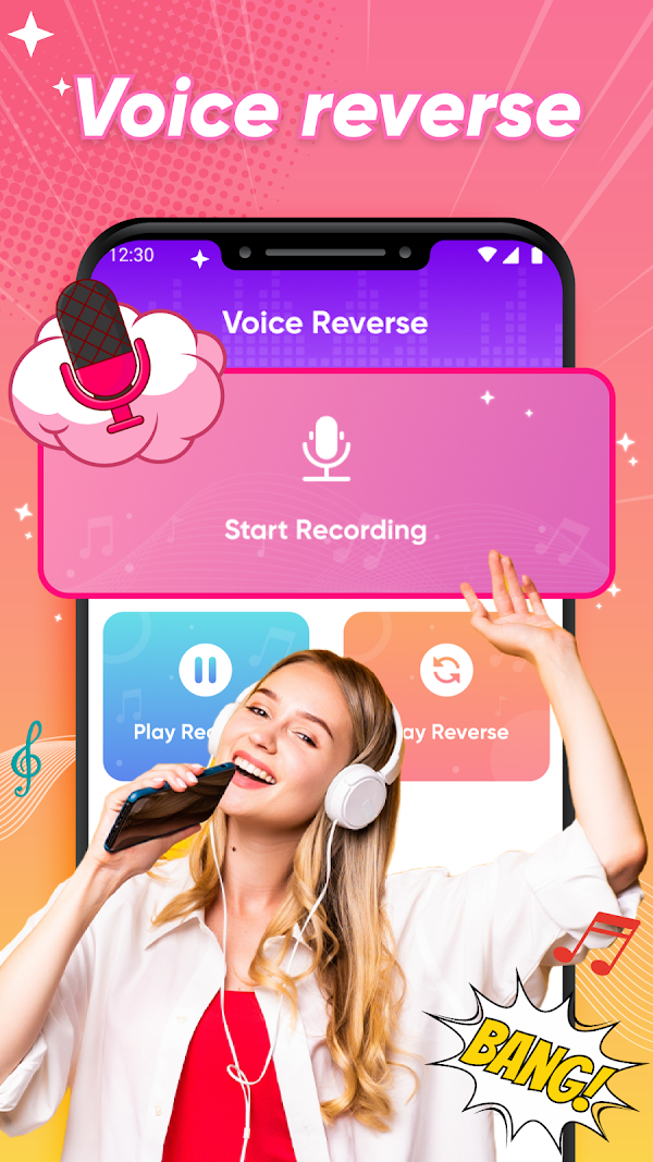 Funny Reverse Audio - Singing لقطات الشاشة 2