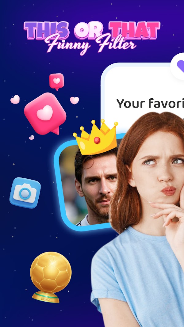This Or That Test: Fun Filter Скриншоты 1
