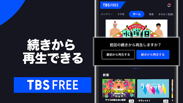 TBS FREE TV(テレビ)番組の見逃し配信動画が見放題 Screenshots 4